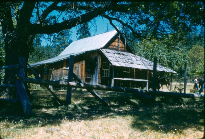 Old cabin at the Bar 7 in 1959