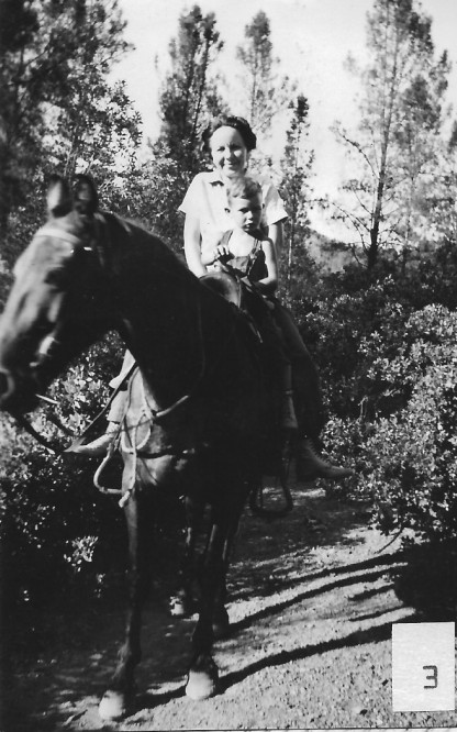 Camp Trinity 1938, Robin and Cornelia enroute to the Bar 7 on Buster
