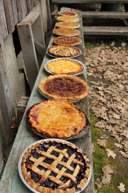 Pies ready to head to the pie auction