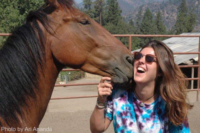 Counselor get horse kisses